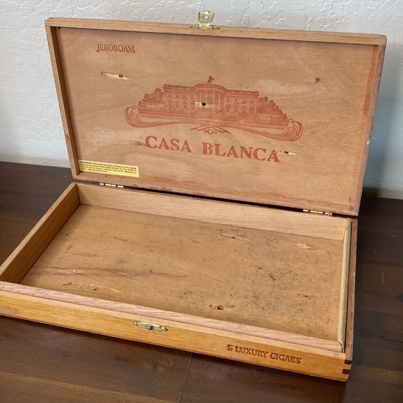 Vintage Other - Casa Blanca cigar Box/collector wood box